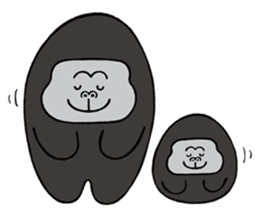 Gorilla family sticker #2785257