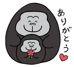 Gorilla family sticker #2785258