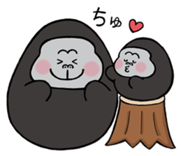 Gorilla family sticker #2785261