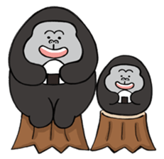 Gorilla family sticker #2785289