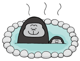 Gorilla family sticker #2785290