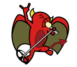 Red Little Devil RockStar sticker #2785372