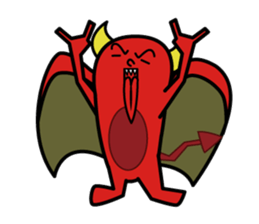 Red Little Devil RockStar sticker #2785374