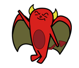 Red Little Devil RockStar sticker #2785378