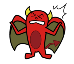 Red Little Devil RockStar sticker #2785397