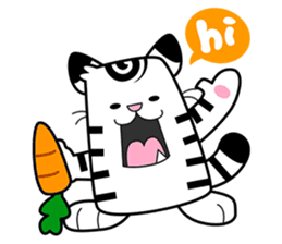 Niko: A Cute White Tiger sticker #2785411