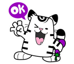 Niko: A Cute White Tiger sticker #2785412