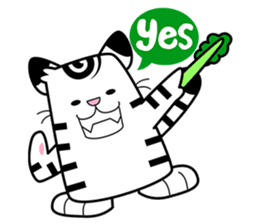 Niko: A Cute White Tiger sticker #2785413