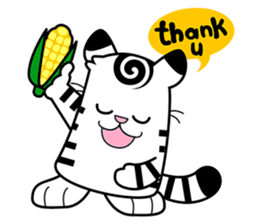 Niko: A Cute White Tiger sticker #2785417