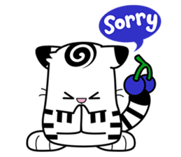 Niko: A Cute White Tiger sticker #2785418