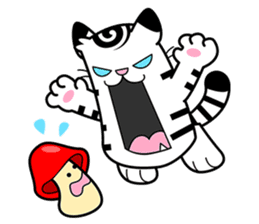 Niko: A Cute White Tiger sticker #2785423