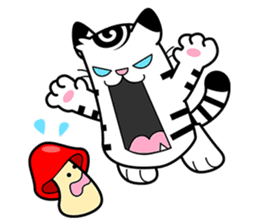 Niko: A Cute White Tiger sticker #2785423