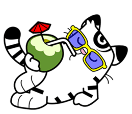 Niko: A Cute White Tiger sticker #2785425