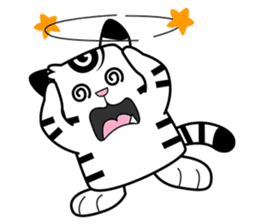Niko: A Cute White Tiger sticker #2785433