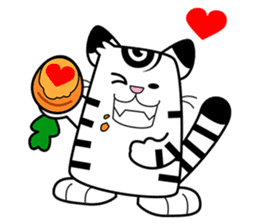 Niko: A Cute White Tiger sticker #2785435