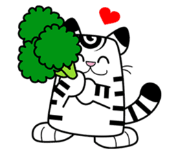 Niko: A Cute White Tiger sticker #2785436