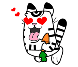 Niko: A Cute White Tiger sticker #2785441