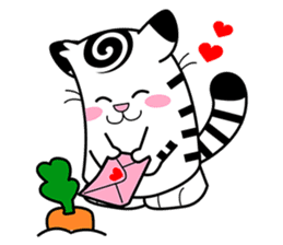 Niko: A Cute White Tiger sticker #2785445
