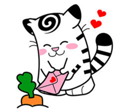 Niko: A Cute White Tiger sticker #2785445