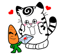 Niko: A Cute White Tiger sticker #2785446