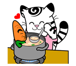 Niko: A Cute White Tiger sticker #2785447