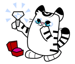 Niko: A Cute White Tiger sticker #2785448