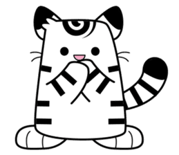 Niko: A Cute White Tiger sticker #2785449