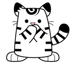 Niko: A Cute White Tiger sticker #2785449