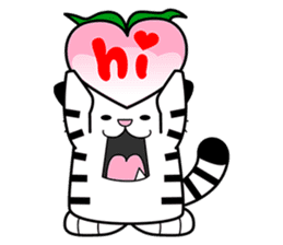 Niko: A Cute White Tiger sticker #2785450
