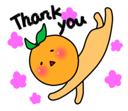 Ms. mandarin orange sticker #2785653