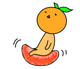 Ms. mandarin orange sticker #2785688