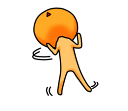 Ms. mandarin orange sticker #2785689