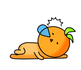 Ms. mandarin orange sticker #2785690
