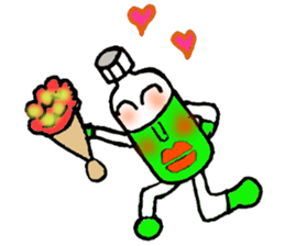 Mr.Bottle PET sticker #2785973