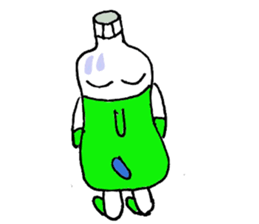 Mr.Bottle PET sticker #2785986