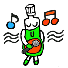 Mr.Bottle PET sticker #2785988