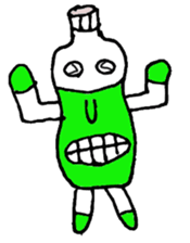 Mr.Bottle PET sticker #2786003