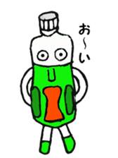 Mr.Bottle PET sticker #2786005