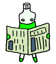 Mr.Bottle PET sticker #2786007