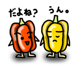 Life of fruits and vegetables. sticker #2786428