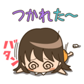 Everyday conversation girl Character sticker #2786537