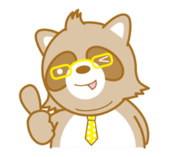 lovely raccon dog sticker #2786771