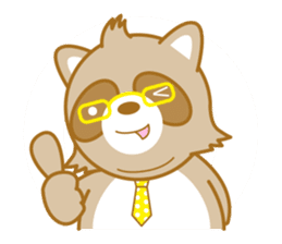 lovely raccon dog sticker #2786771