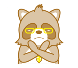 lovely raccon dog sticker #2786772