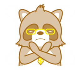 lovely raccon dog sticker #2786772