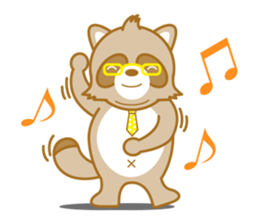 lovely raccon dog sticker #2786774