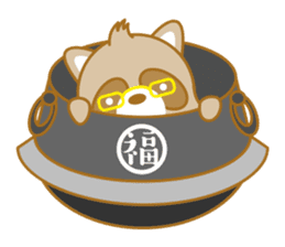 lovely raccon dog sticker #2786779