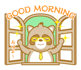 lovely raccon dog sticker #2786782