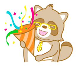 lovely raccon dog sticker #2786796