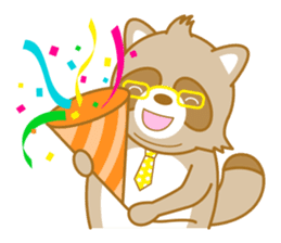 lovely raccon dog sticker #2786796